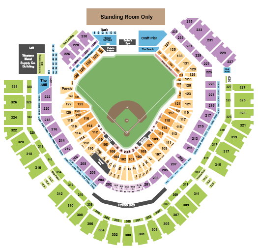 Petco Park San Diego Padres Seating Chart